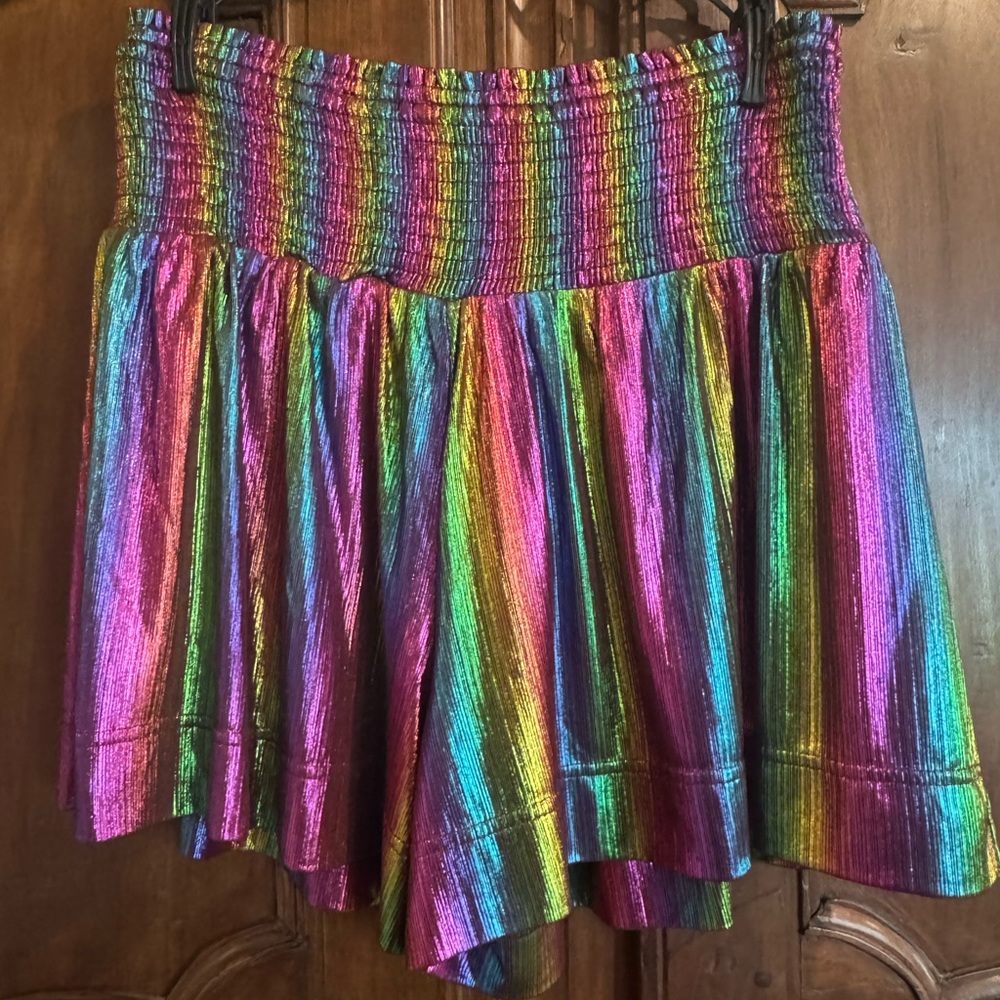 Ice Burgundy and Rainbow Shorts